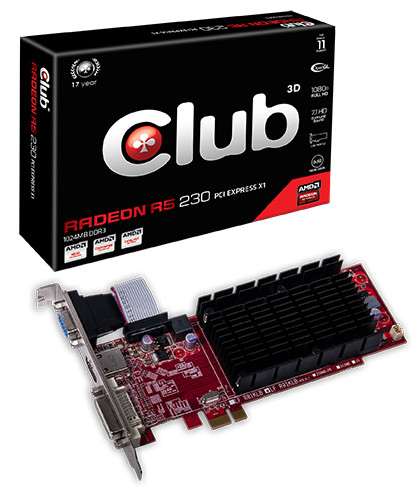 Η Club 3D λανσάρει δύο R5 230 GPUs