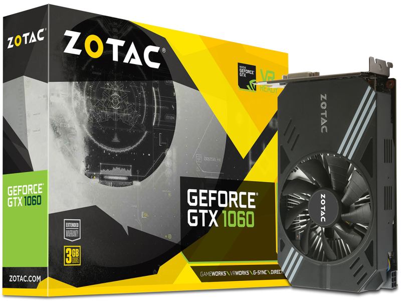 Νέα GTX 1060 3GB μικρών διαστάσεων από τη ZOTAC