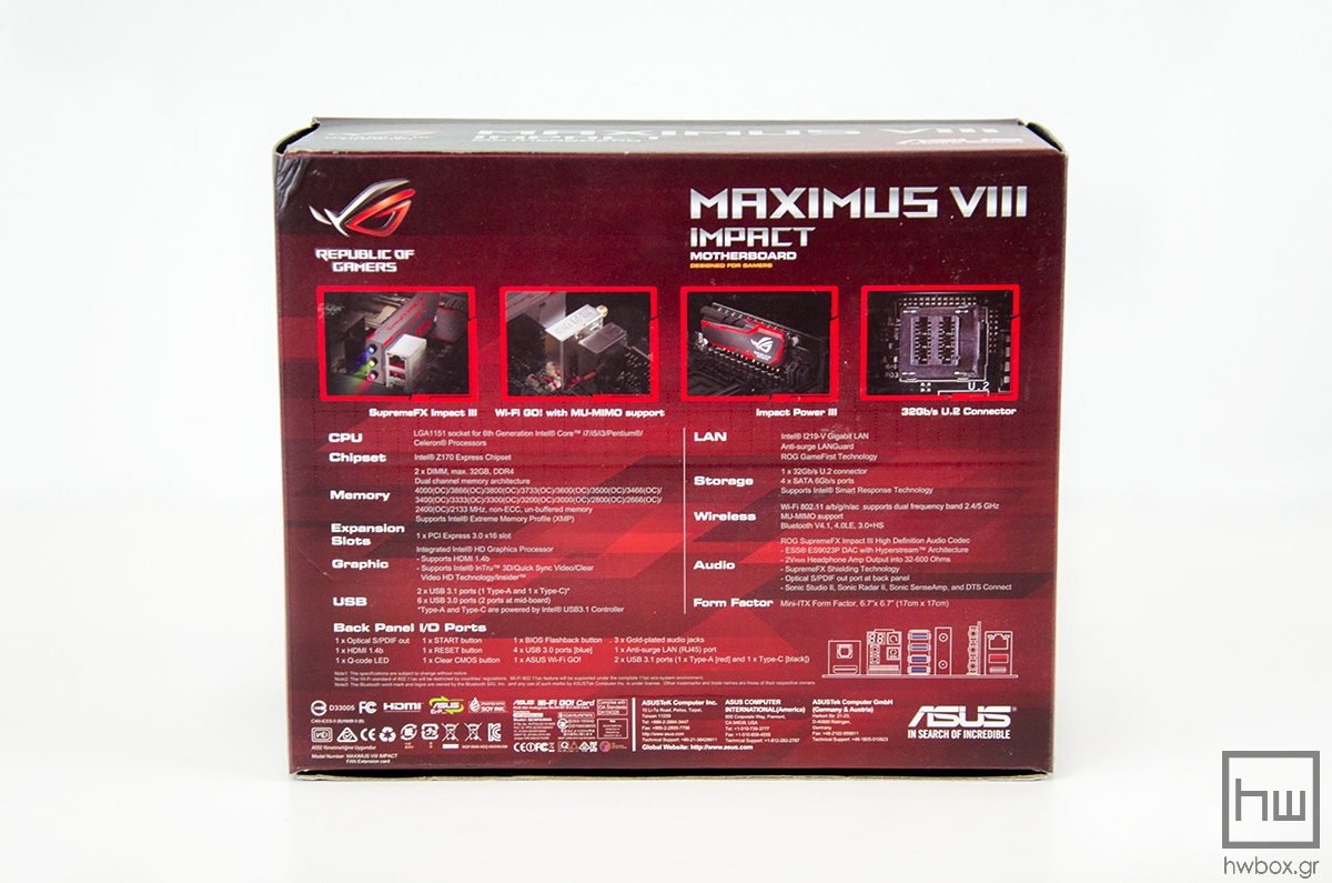 ASUS Maximus VIII Impact Review: The mITX that makes impact