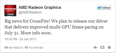 Η AMD φέρνει βελτιωμένους Crossfire Drivers στα τέλη Ιουλίου