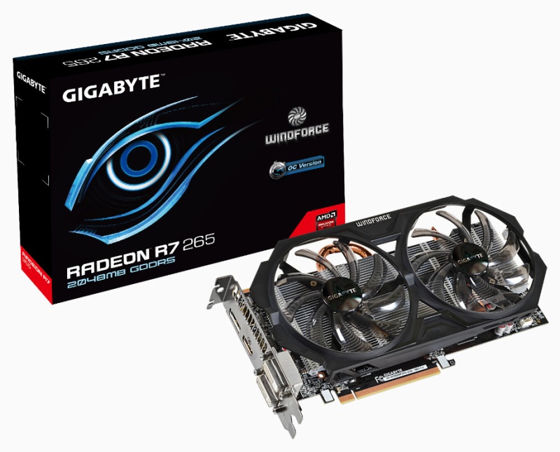 Gigabyte R9 280 R7 265 OC Edition GPUs