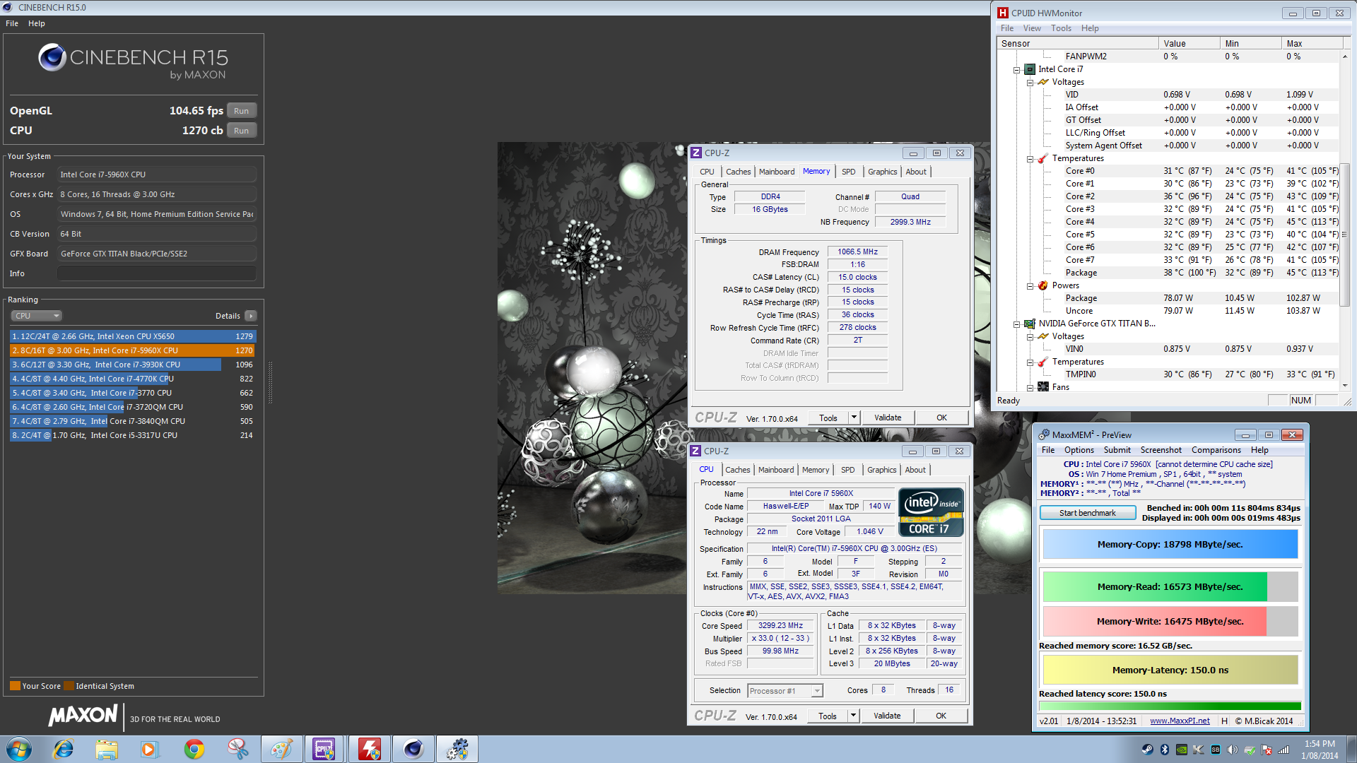 Intel Core i7 5960X Benchmarked and Overclocked