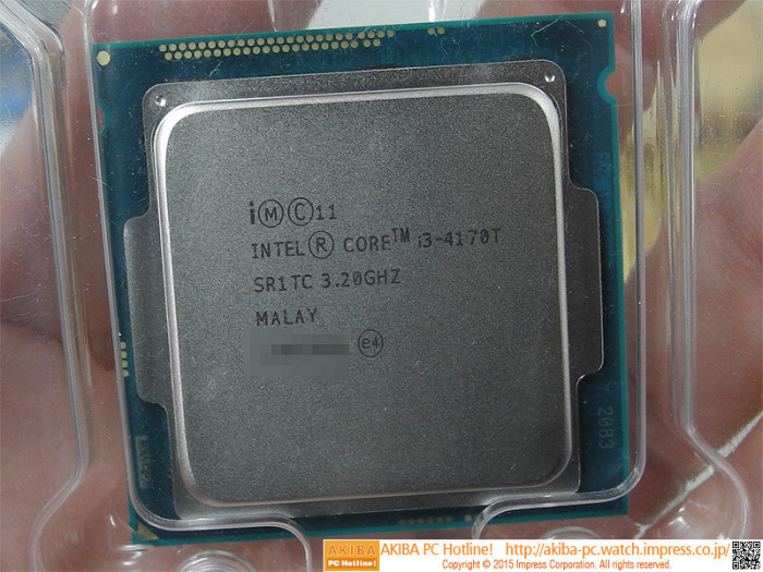 Ο Intel Core i3-4170T εμφανίζεται