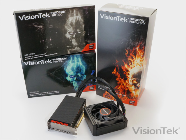 VisionTek Radeon R9 Fury X και 300 Series lineup
