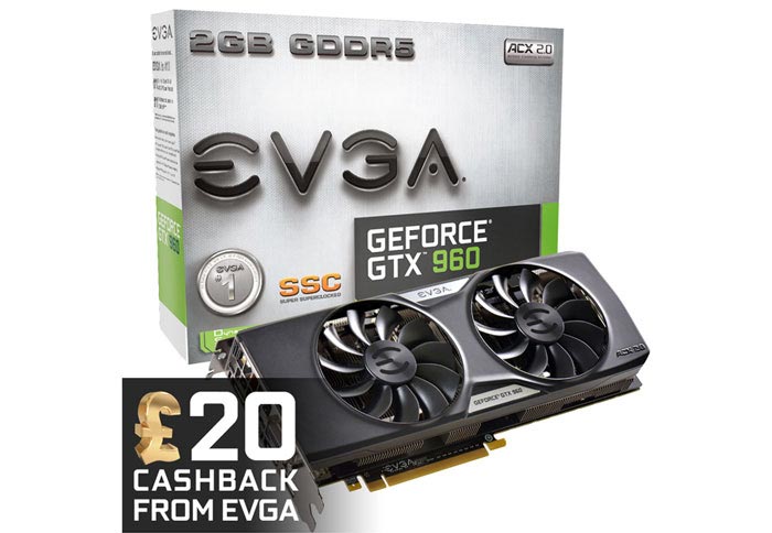 EVGA: Cashback με την αγορά GeForce GTX 960 GPUs
