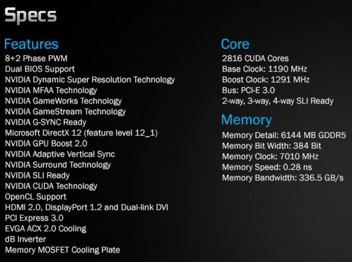EVGA GeForce GTX 980 Ti FTW ACX 2.0+ Κάρτα Γραφικών