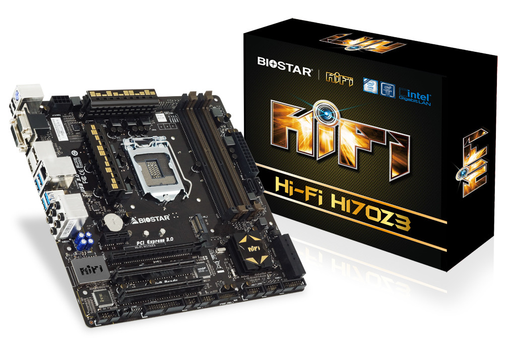 BIOSTAR Hi-Fi H170Z3 μητρική με DDR3 και DDR4 μνήμες