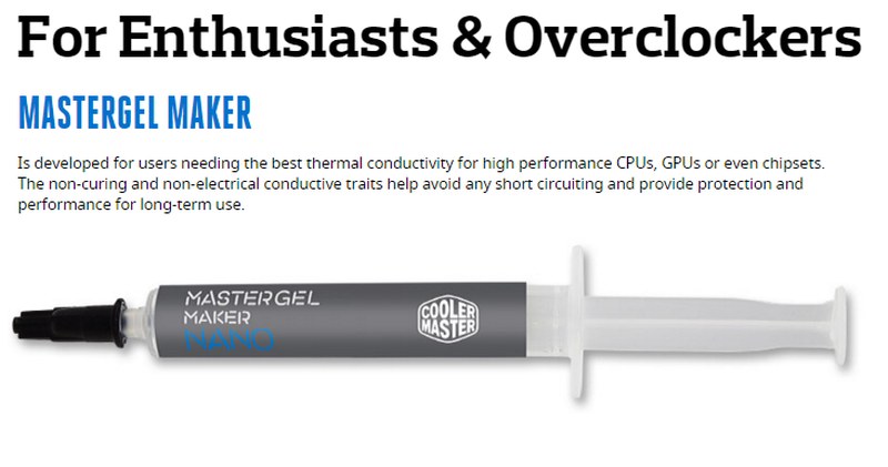Cooler Master MasterGel Maker - Θερμοαγώγιμη πάστα υψηλών επιδόσεων
