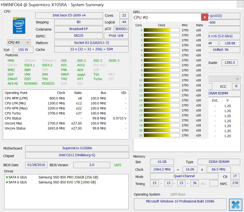 Intel Xeon E5-2600 V4 Broadwell-EP ES στο Ebay προς $999