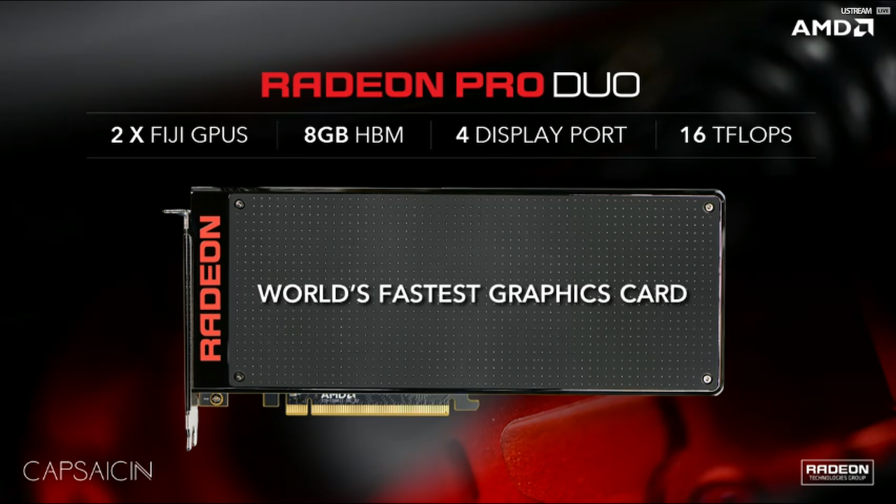 Η AMD Radeon Pro Duo έρχεται με στόχο την αγορά VR
