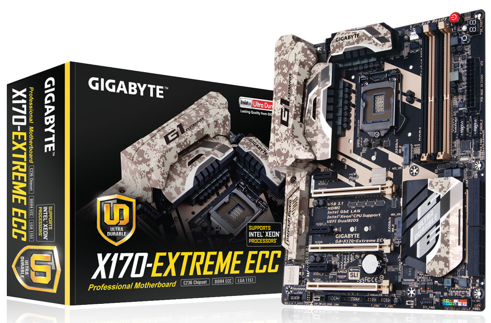 Νέα Workstation Μητρική X170-Extreme ECC λανσάρει η GIGABYTE