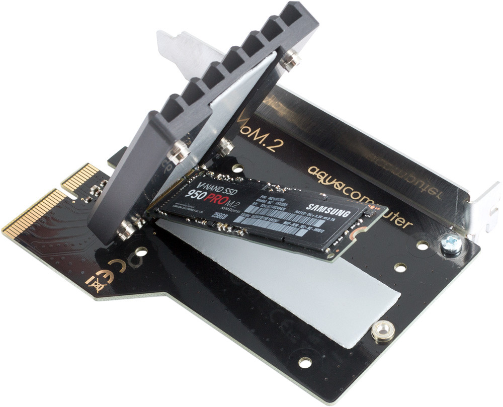 M.2 Riser, Block, Cooler Card  - Όλα σε ένα από την Aqua Computer