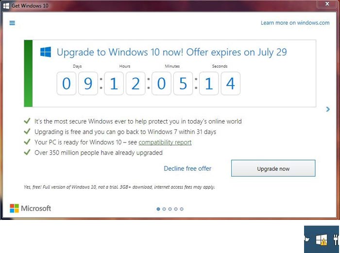 Σε 7 ημέρες λήγει το δωρεάν upgrade στα Windows 10