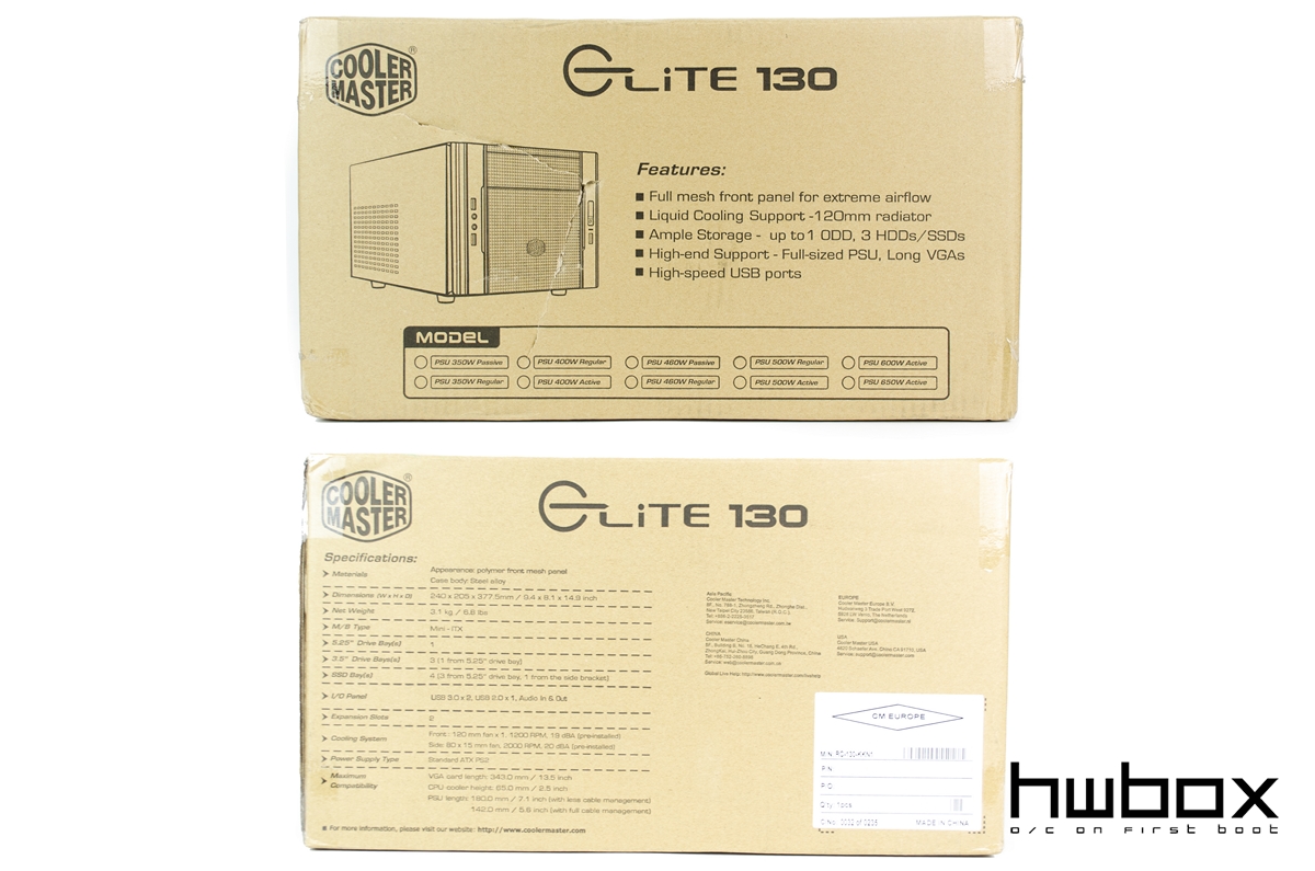 CoolerMaster Elite 130: The m-ITX box
